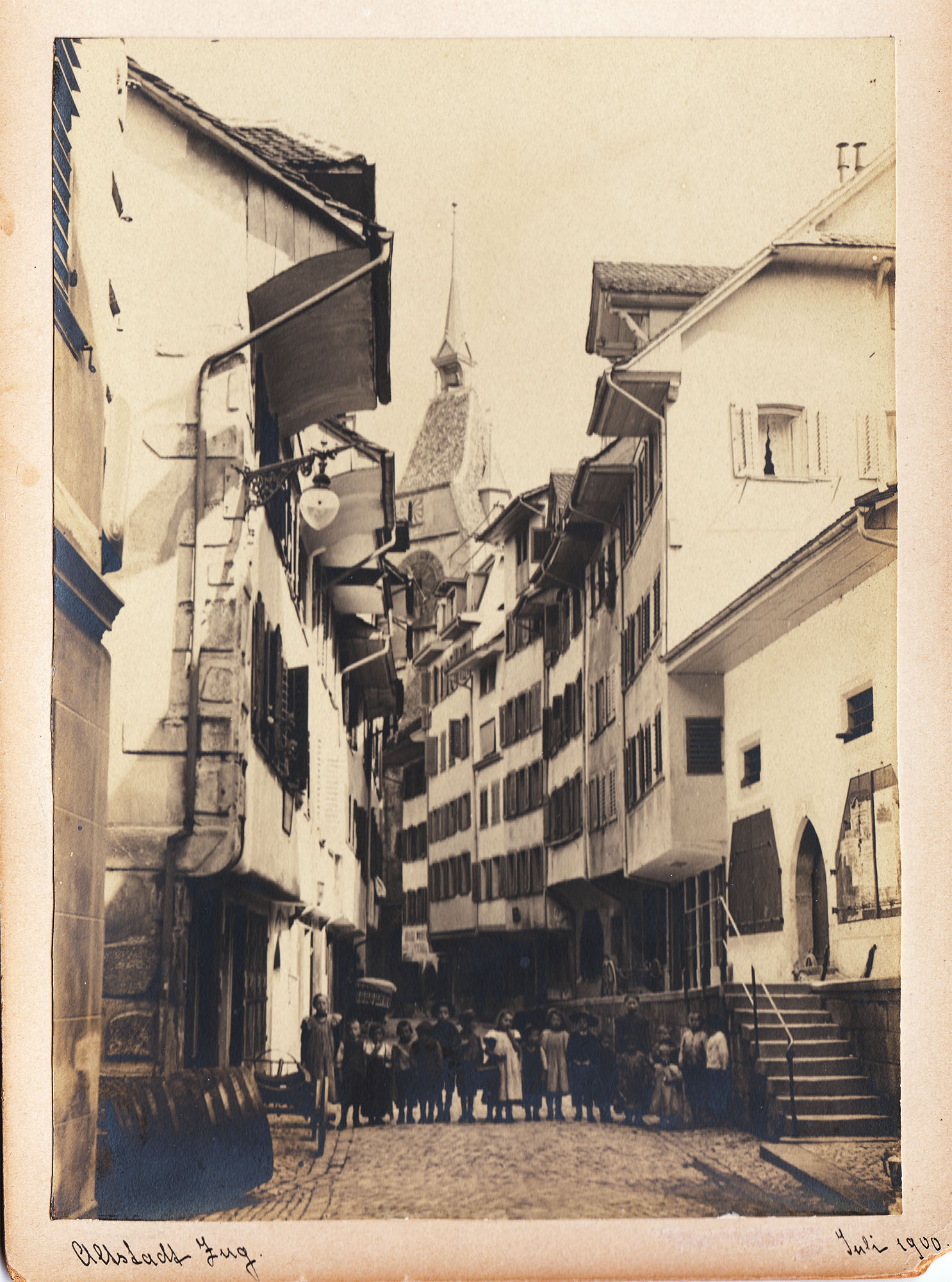 Ober Altstadt Zug, Juli 1900